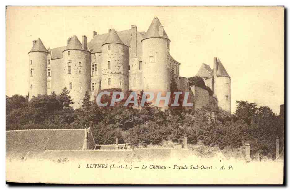 CPA Loches Le Chateau Facade Sud Ouest