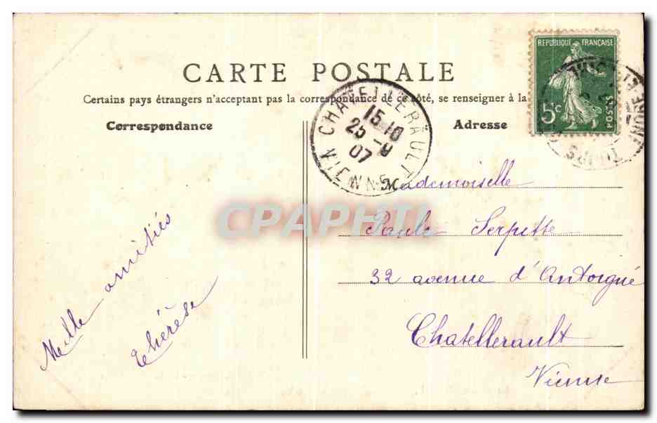 CPA Luynes Le Chateau Et Les Vieilles Maisons (animee) — Rückseite