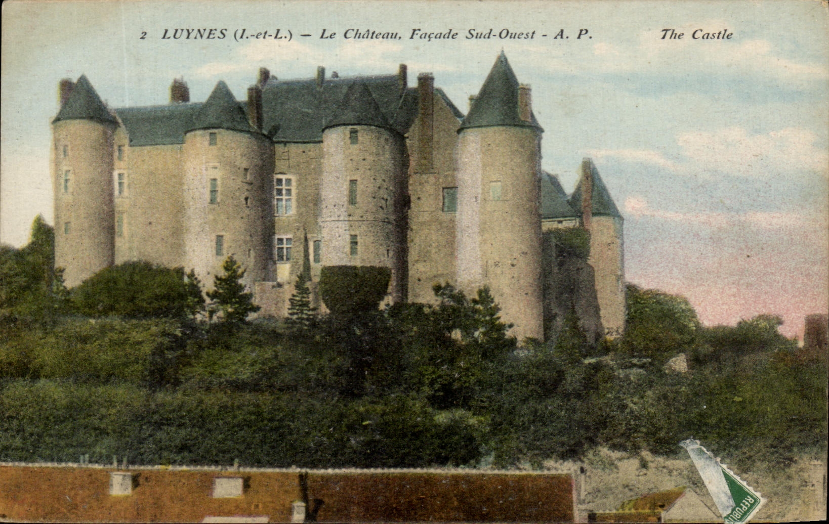 CPA Luynes Le Chateau Facade sud Ouest