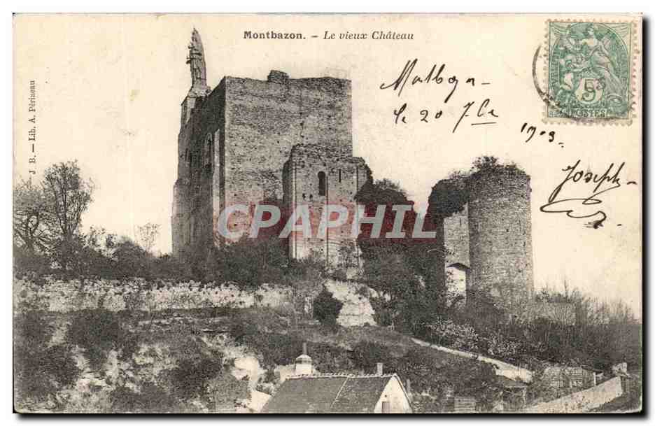 CPA Montbazon Le Vieux Chateau 