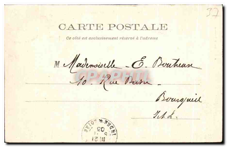 CPA Montbazon Le Vieux Chateau  — Rückseite