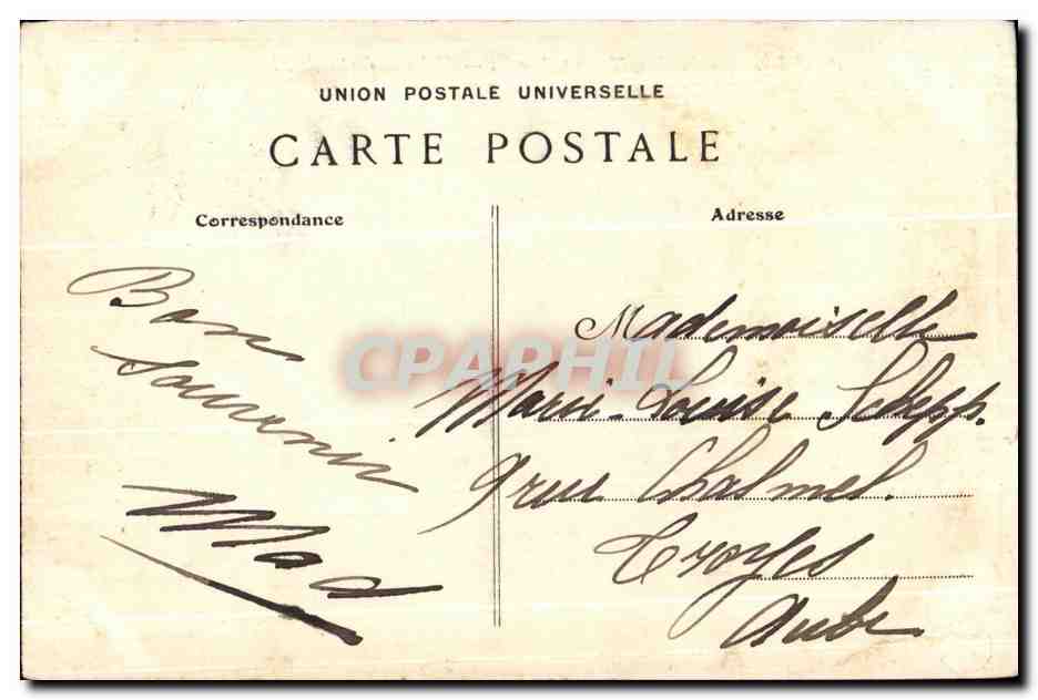 CPA Plessis les Tours Chateau de Louis XI — Rückseite