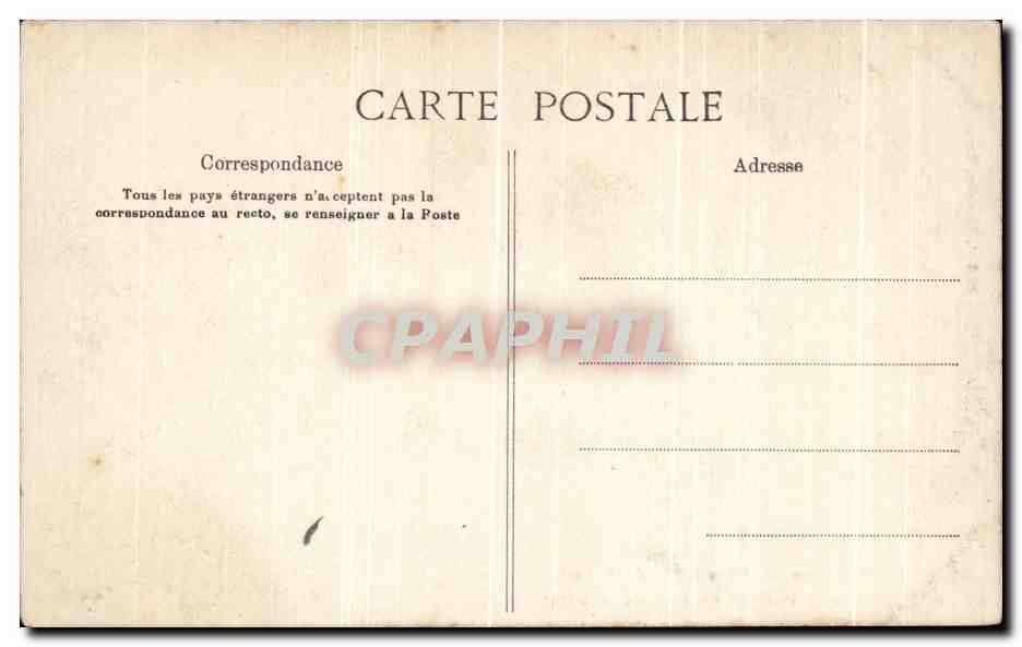 CPA Environs de Tours Plessis Les Tours Ruines du Chateau  — Rückseite