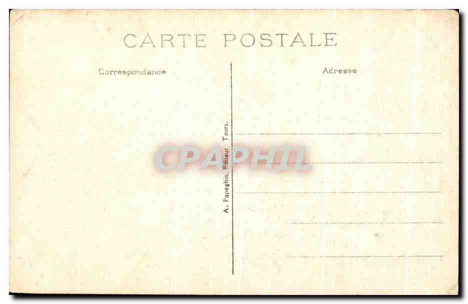 CPA Usse Le Chateau Cour d'Honneur Bati — Rückseite