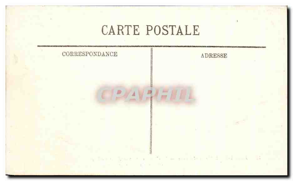 CPA Rigny Usse Le Chateau et la Cour d'honneur — Rückseite