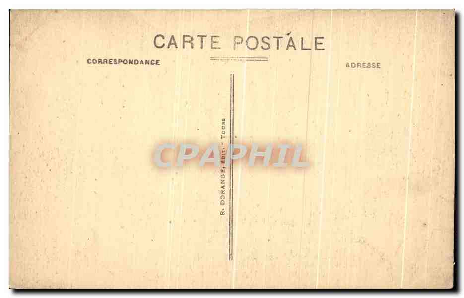 CPA Villandry Le Chateau Galerie renfermant la collection Carvalio Parmi Laquille le Philosophe au Miroir de Velasquez — Rückseite