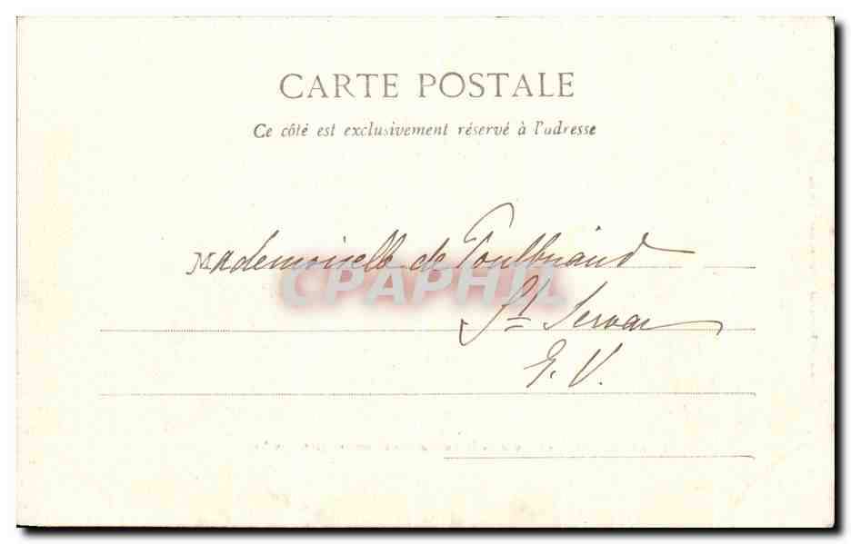 CPA Bordeaux Groupe du Monument des Girondes — Verso