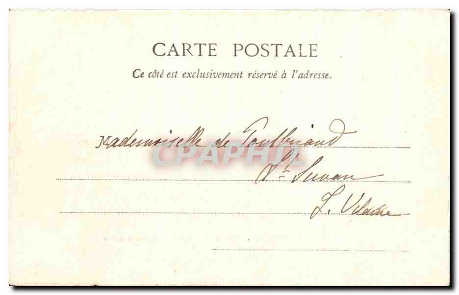 CPA Bordeaux Passerelle du chemin de fer — Verso