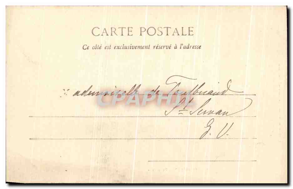 CPA Bordeaux Panorama — Verso
