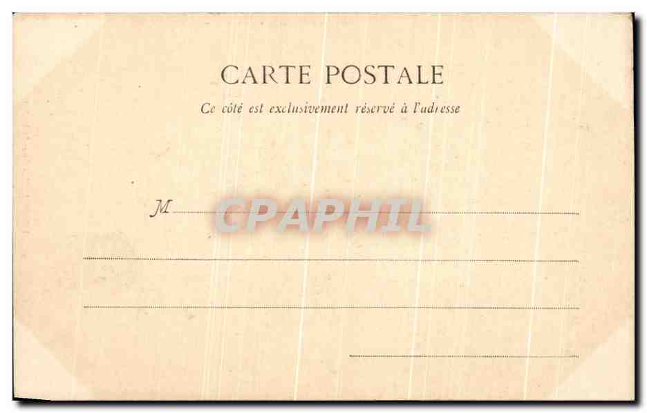 CPA Bordeaux Tour St Michel — Verso