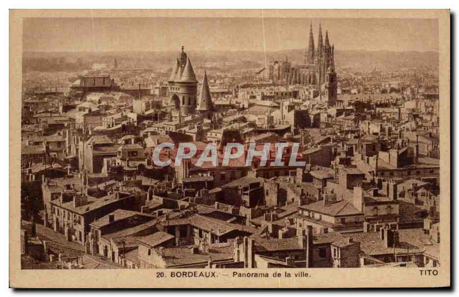 CPA Bordeaux Panorama De La Ville