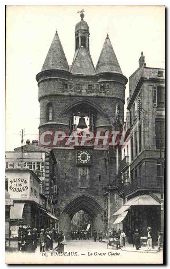 CPA Bordeaux La Grosse Cloche Maison Riquard