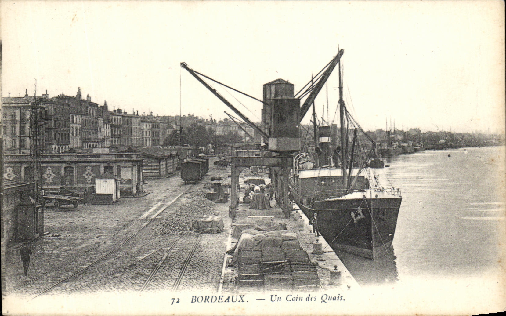 Bordeaux — Un Coin des Quais — éditeur non identifié, n° 72