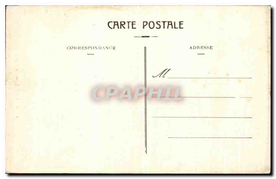 CPA Bordeaux La Poste — Verso
