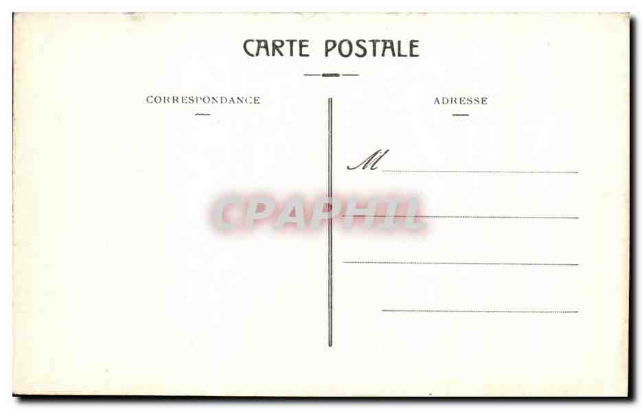 CPA Bordeaux Square Gambetta — Verso