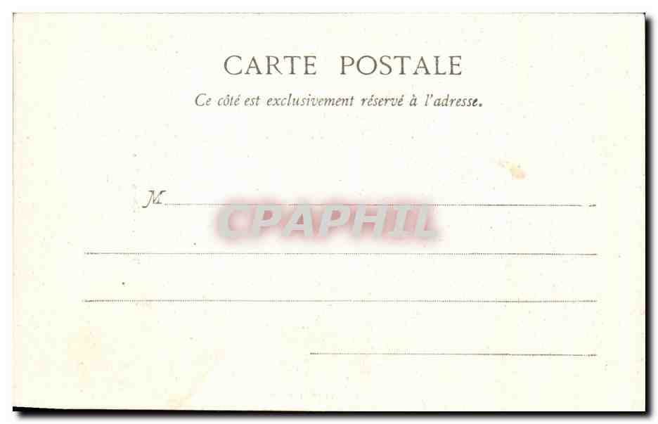 CPA Bordeaux Monument Carnot — Verso