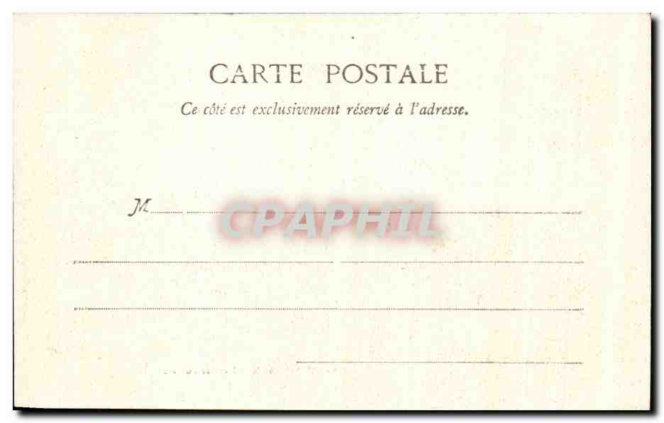 CPA Bordeaux L'entree du Parc — Verso