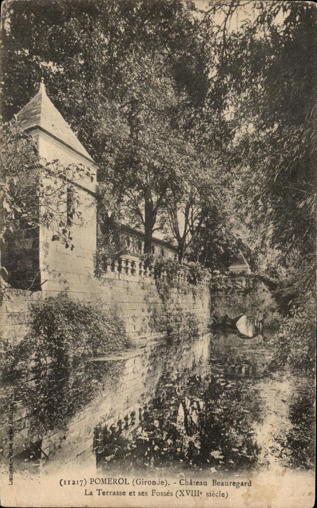 Pomerol (Gironde) - Château Beauregard - La Terrasse et ses Fossés (XVIIIe siècle)