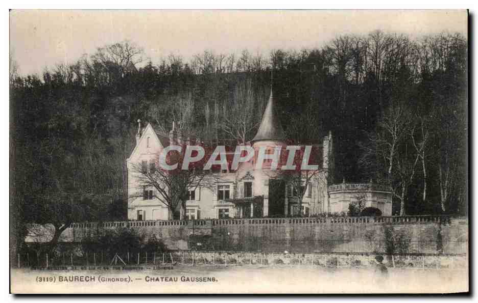 CPA Baurech Chateau Gaussens