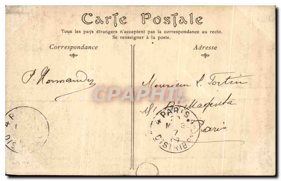CPA Pauillac Le Quai Leon Perrier — Back