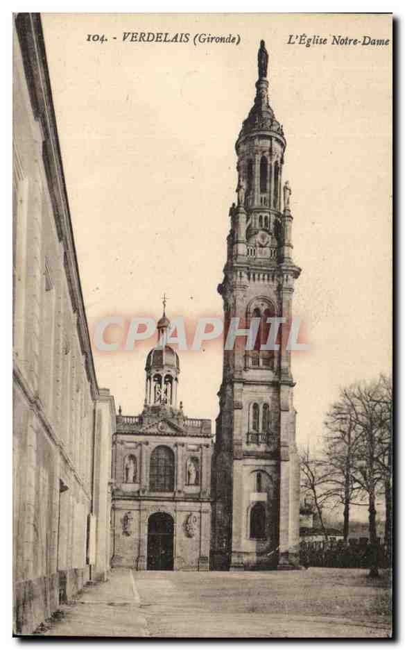 CPA Verdelais L'Eglise Notre Dame
