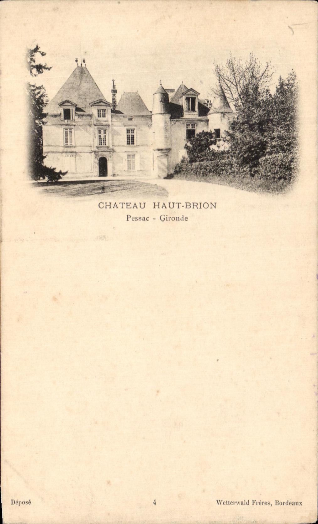 CPA Chateau Haut Brion Pessac Gironde