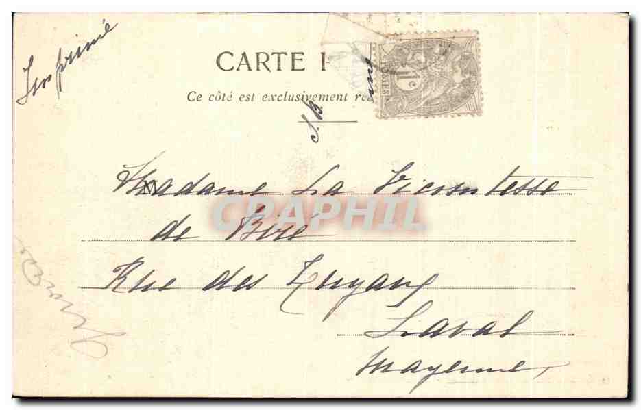 CPA Sauternes Pers langon Chateau Yquem — Rückseite
