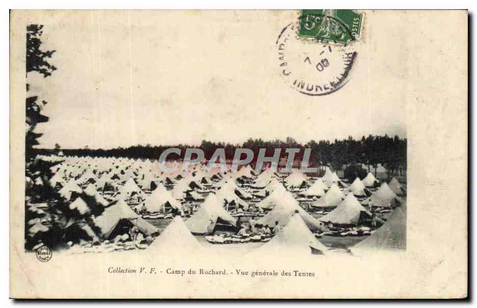 Camp du Ruchard — Vue générale des Tentes — Collection V. F.