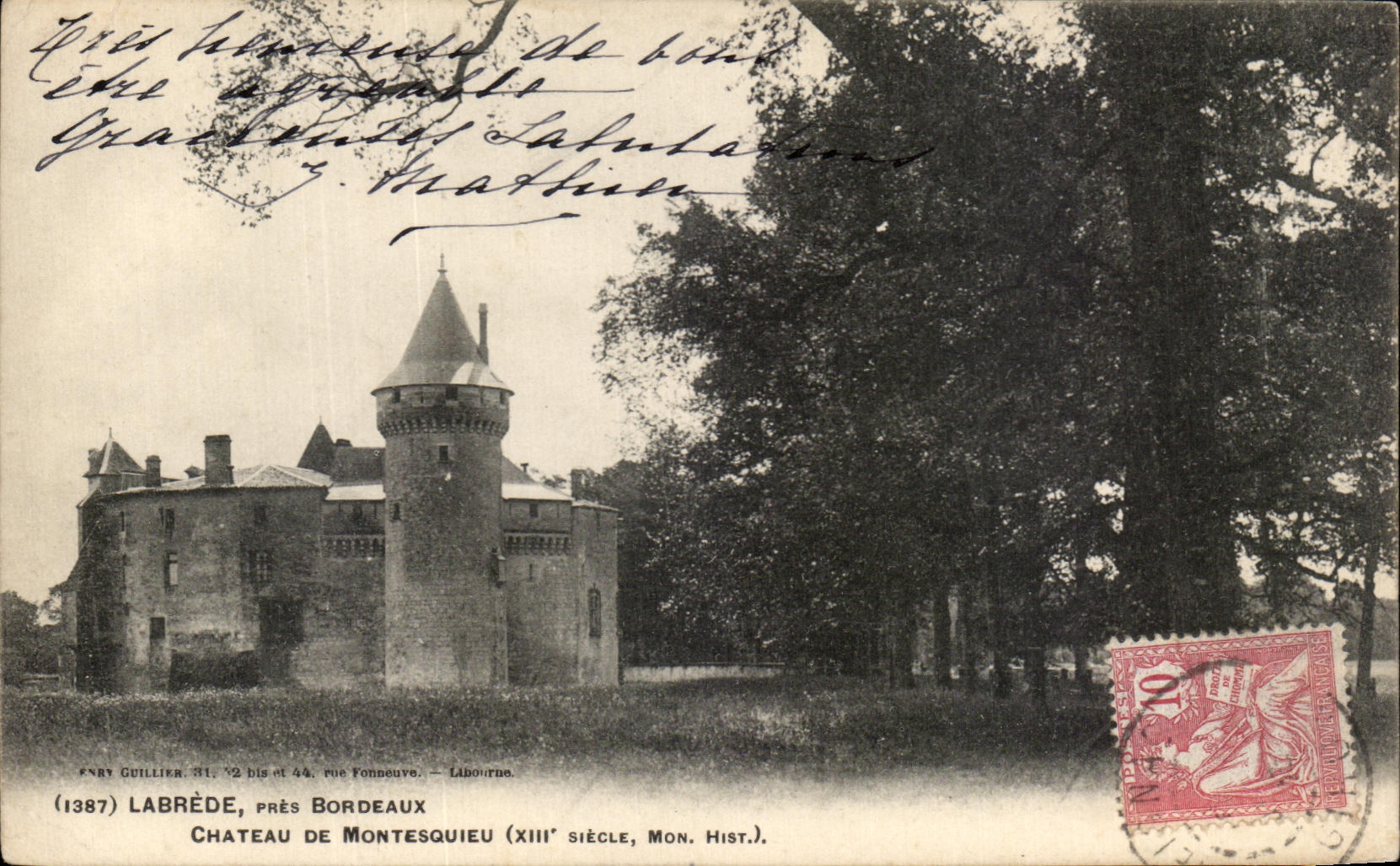 CPA Labrede Pres Bordeaux Chateau de Montesquieu 