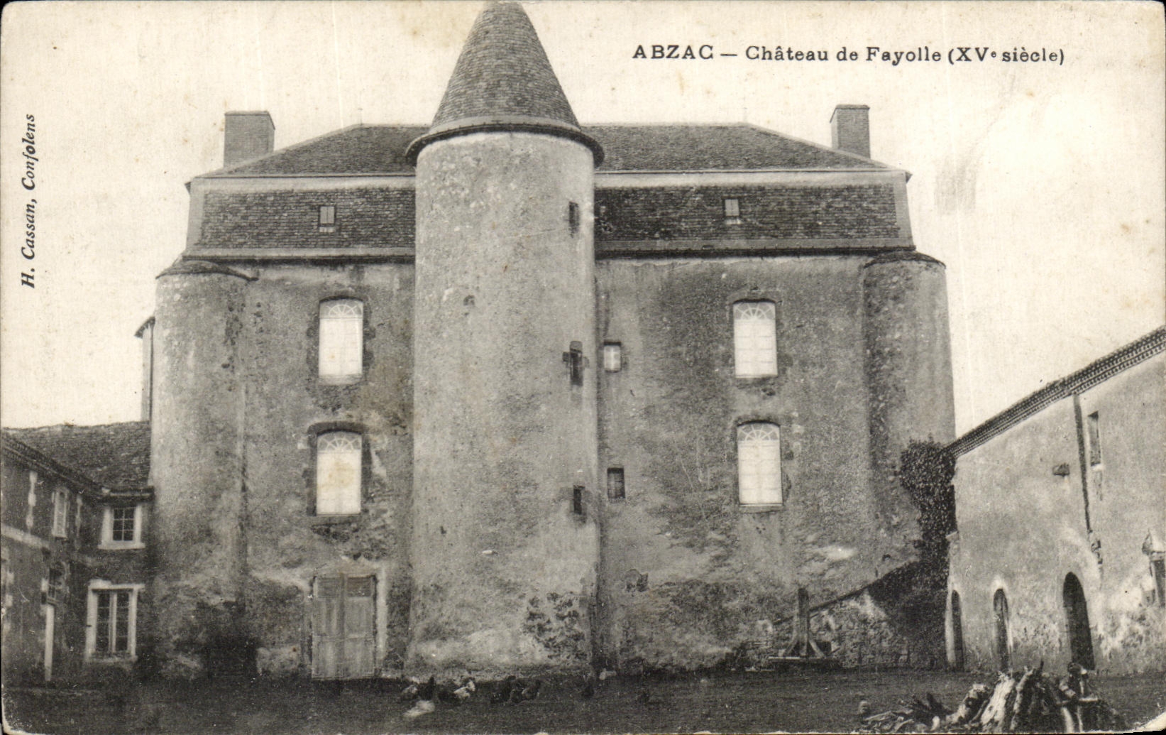 Abzac — Château de Fayolle (15th century) — H. Cassan, Confolens