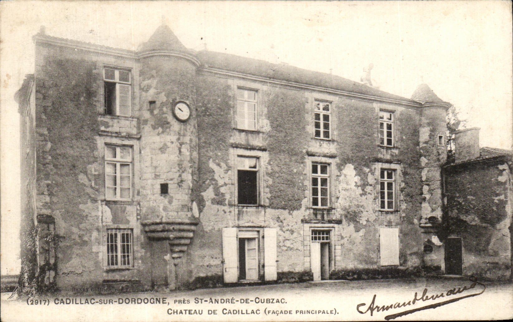 Château de Cadillac — façade principale — Armand Lemouze (2917)