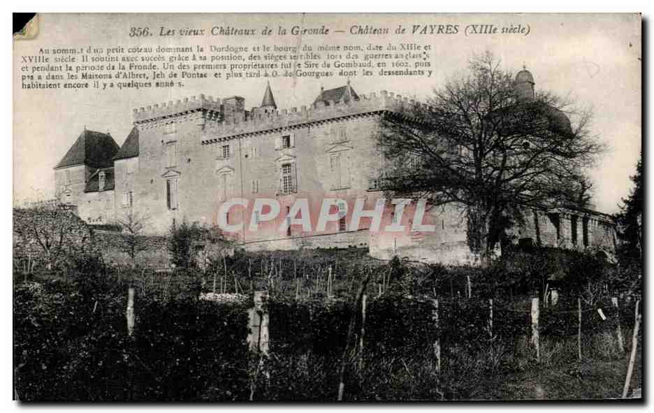 CPA Les Vieux Chateaux De La Gironde Chateau De Vayres