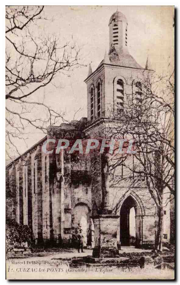 CPA Cubzac les Ponts I'Eglise 