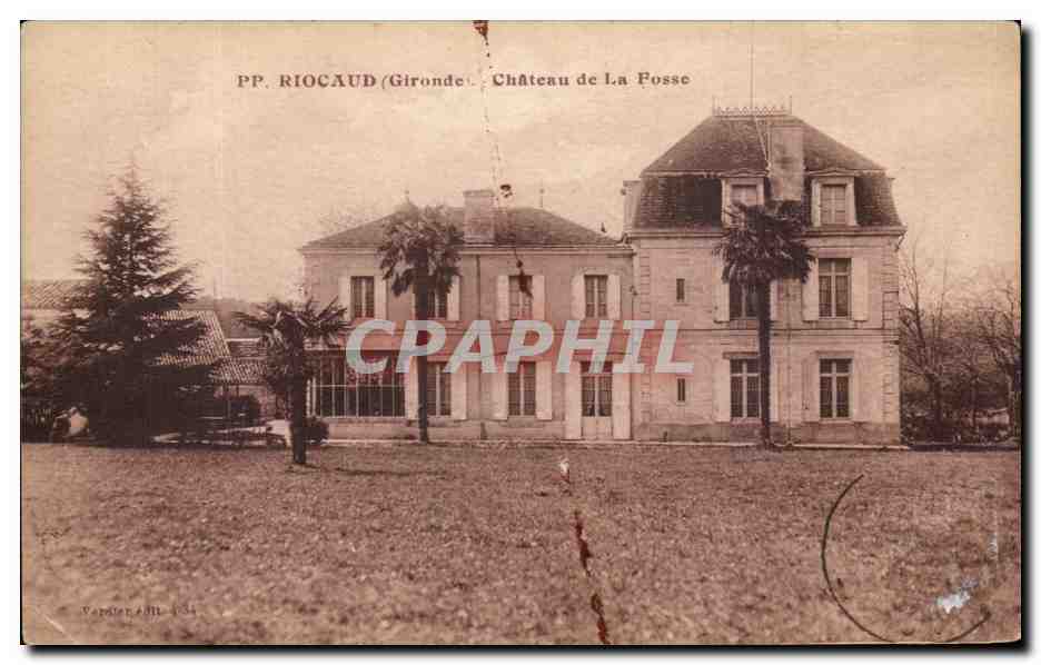 CPA Riocaud Chateau de la Fosse