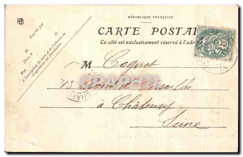CPA Saint Emilion Pres Libourne Chateau Ausone — Rückseite