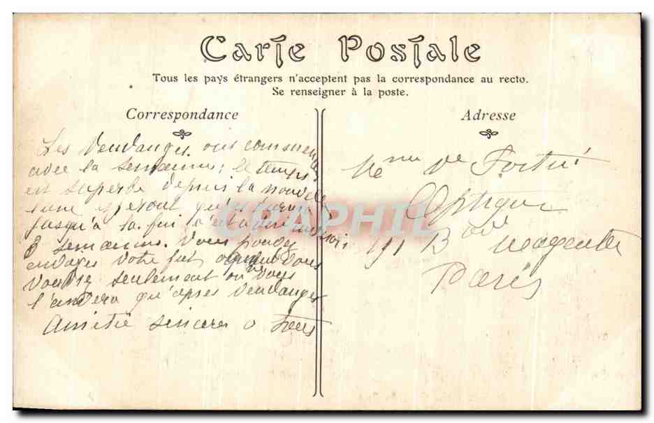 CPA Blaye Le Cours du Port Bateaux — Back