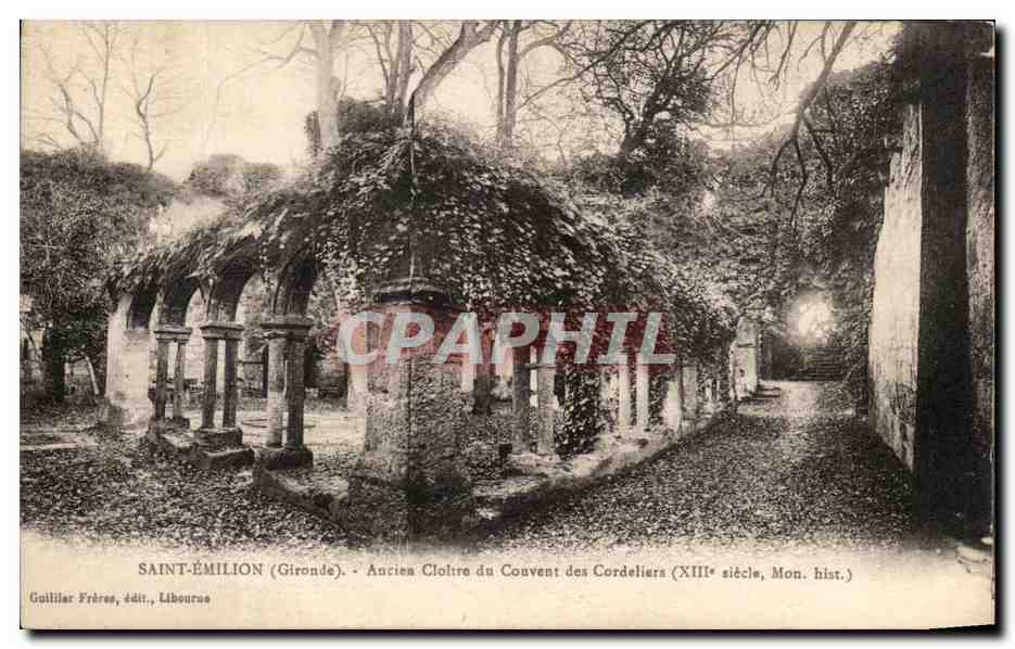CPA Saint Emillion Ancien Cloitre du Couvent des Cordeliers 