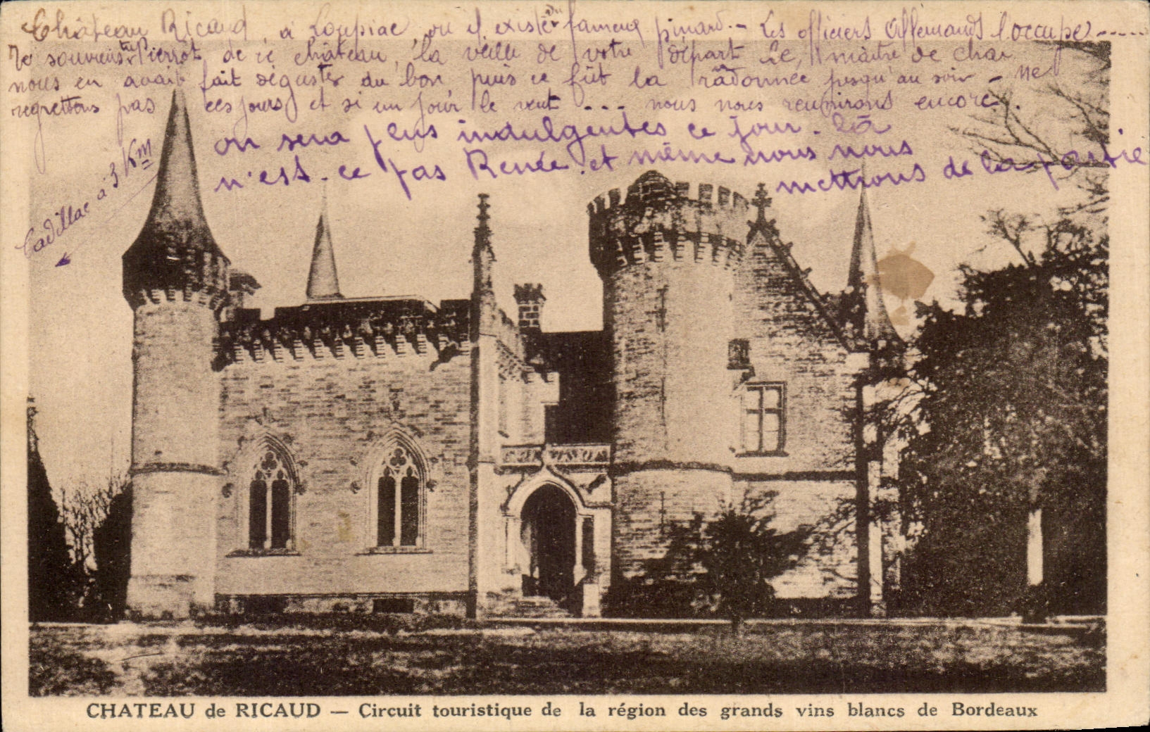 Château de Ricaud — Circuit touristique de la région des grands vins blancs de Bordeaux