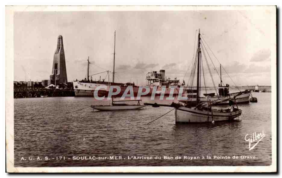 SOULAC-sur-MER — L'Arrivée du Bao de Royan à la Pointe de Grave — A.G.A.S. - 171, édition Gilbert