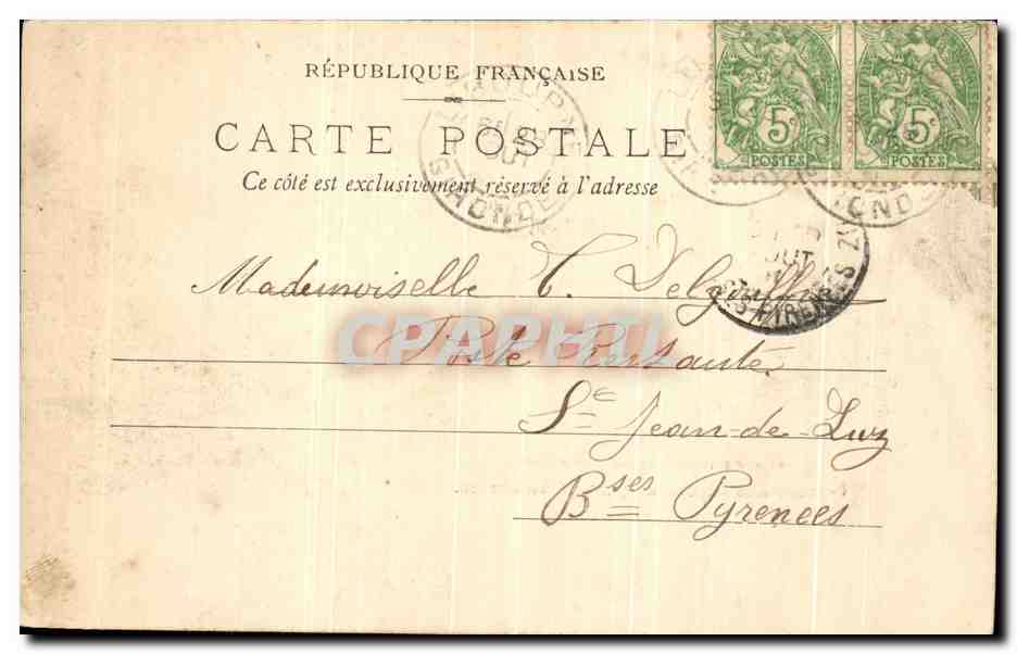 CPA St Georges St Emilion Chateau Saint Georges Entree Principale — Rückseite