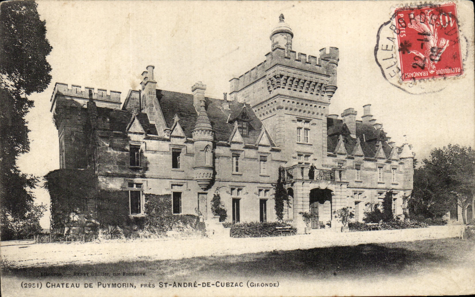 CPA Chateau De Puymorin Pris St Andre De Cubzac