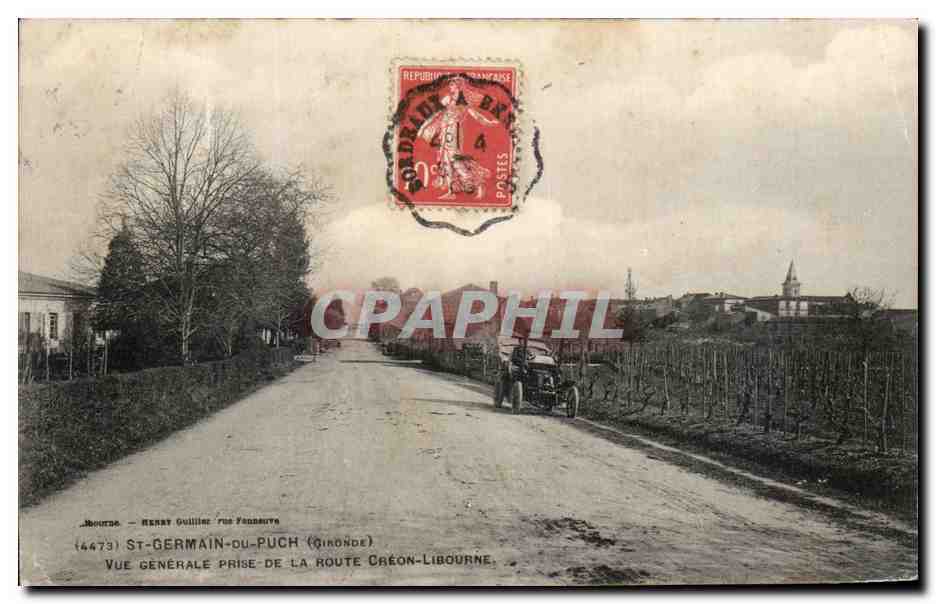 St-Germain-du-Puch (Gironde) — vue générale prise de la route Créon-Libourne — Henri Guillain rue Frodouye