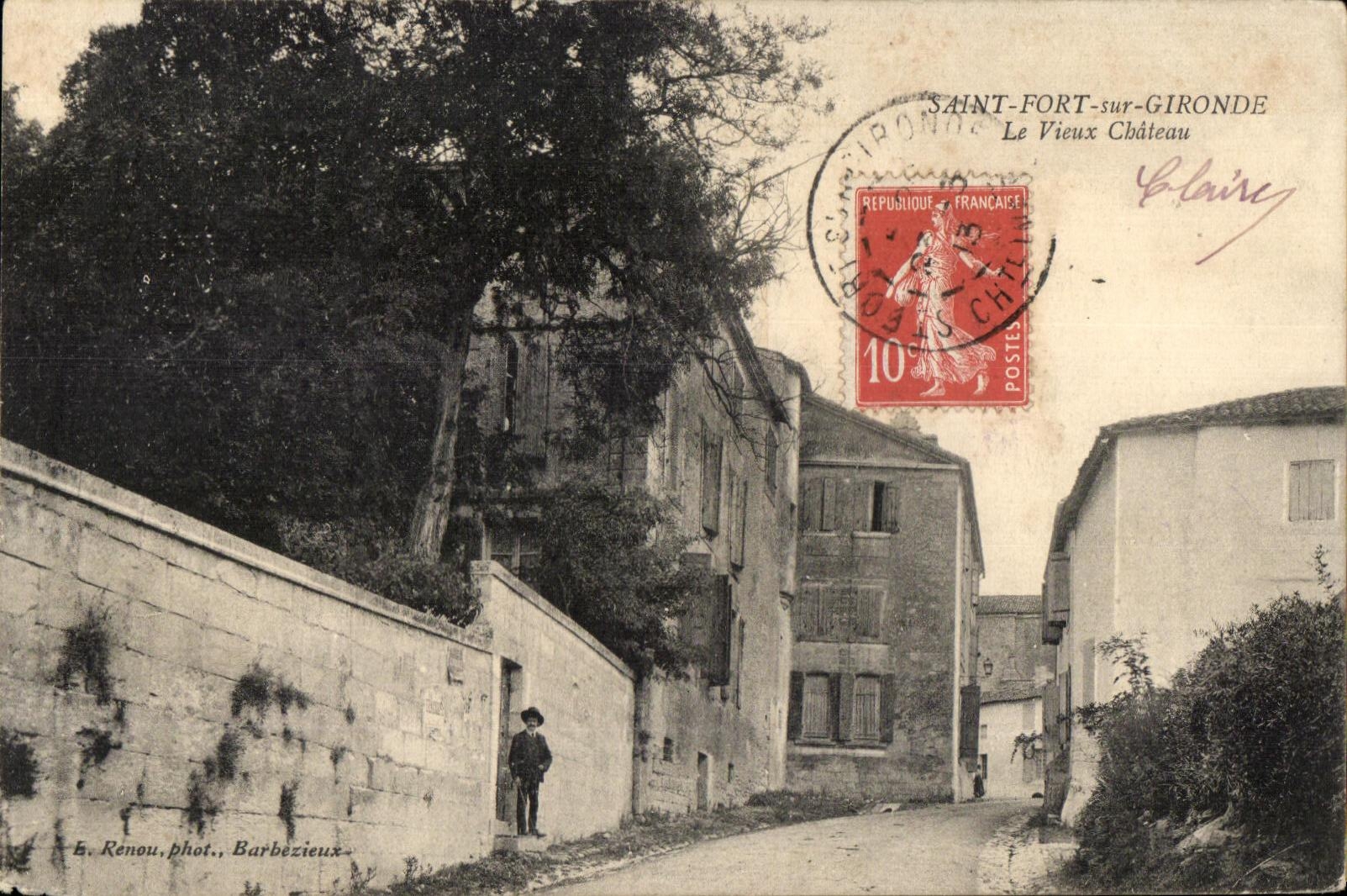CPA Saint Fort Sur Gironde Le Vieux Chateau