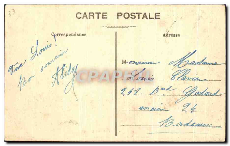 CPA La Cote d'Argent Capian Chateau de Ramondon et Son pare — Rückseite