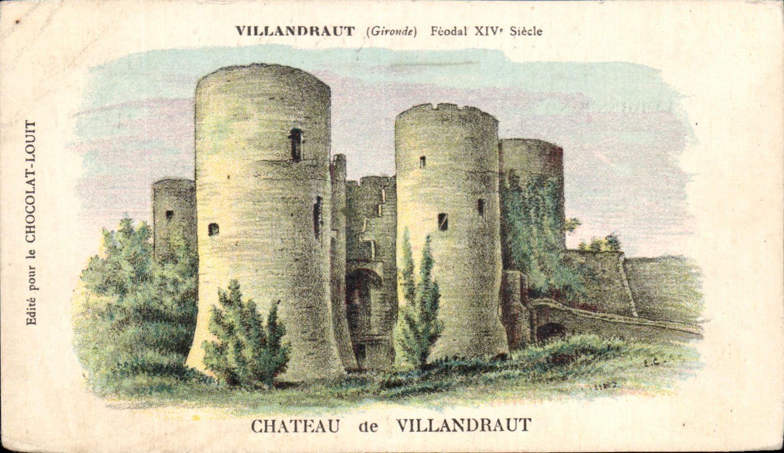 CPA Villandraut Feodal Siecle Chateau de Villandraut