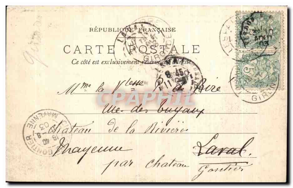 St-Ghristoly, près Lesparre (Médoc) — Tour de l'ancien château fort de Castillon — Henri Guillier, 44, rue Fauguet, Libourne — Reverso