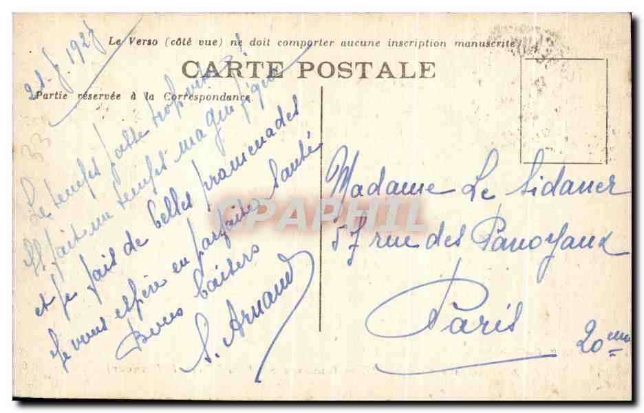 CPA Bourg Sur Gironde Ancienne Citadelle — Back