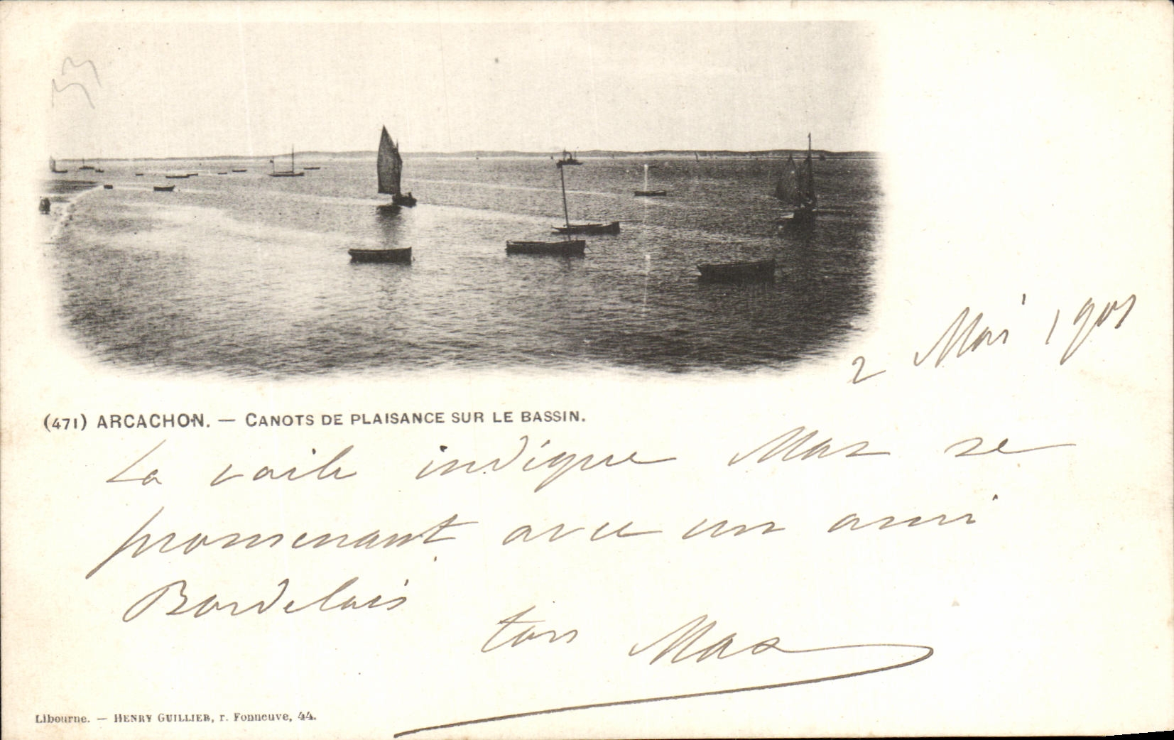 CPA Arcachon Canots De Plaisance Sur La bassin