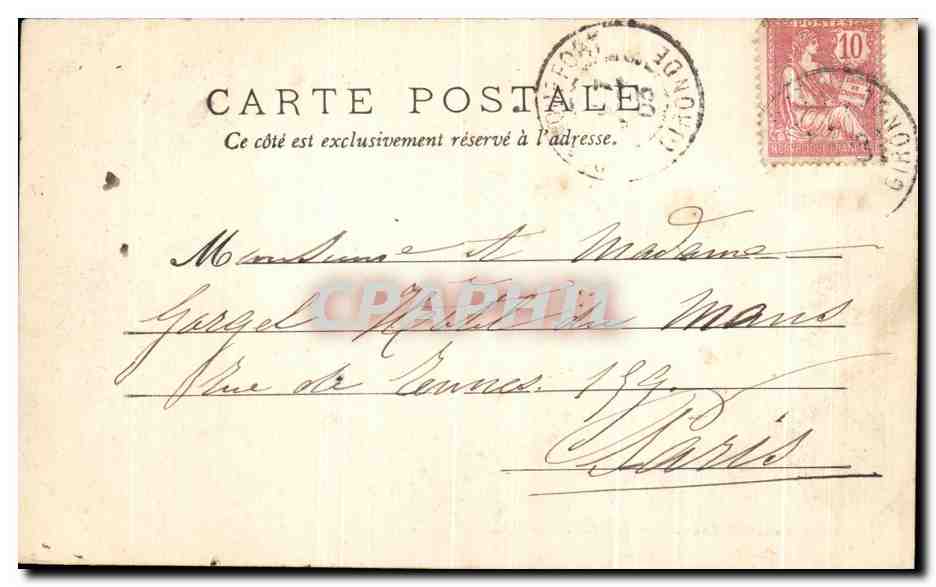 CPA Margaux Medoc Chateau Palmer — Back