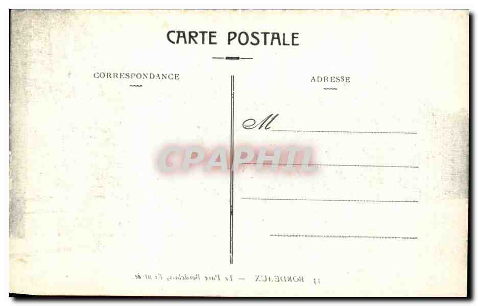 CPA Bordeaux Le Parc Bordelais l'entree — Verso